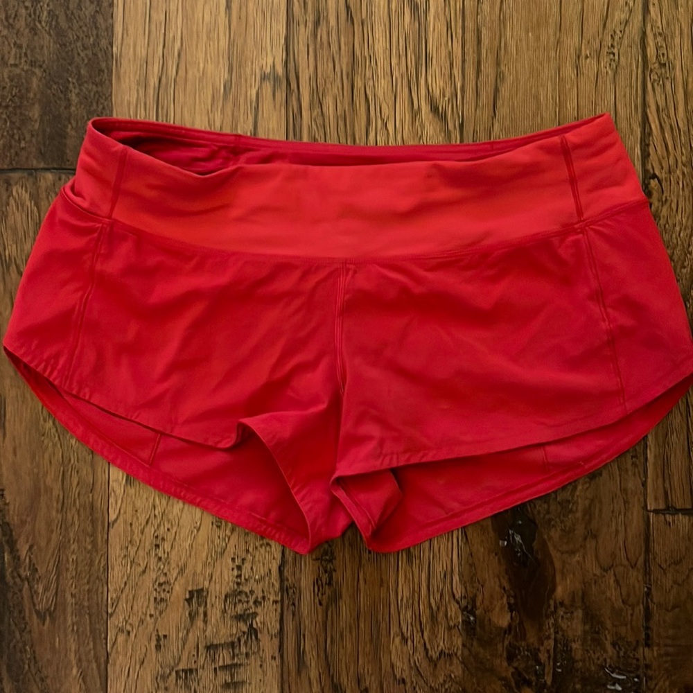 Lululemon Red Speed Up Short
